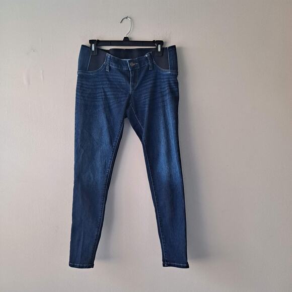 Isabel Maternity Dark Wash Denim Jeans Pants with Side Panel - Size 2/26R - Picture 3 of 11